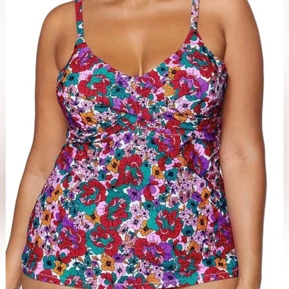 79. Raisins Cueve Aries Tankini Swim Top - Picture 1 of 3
